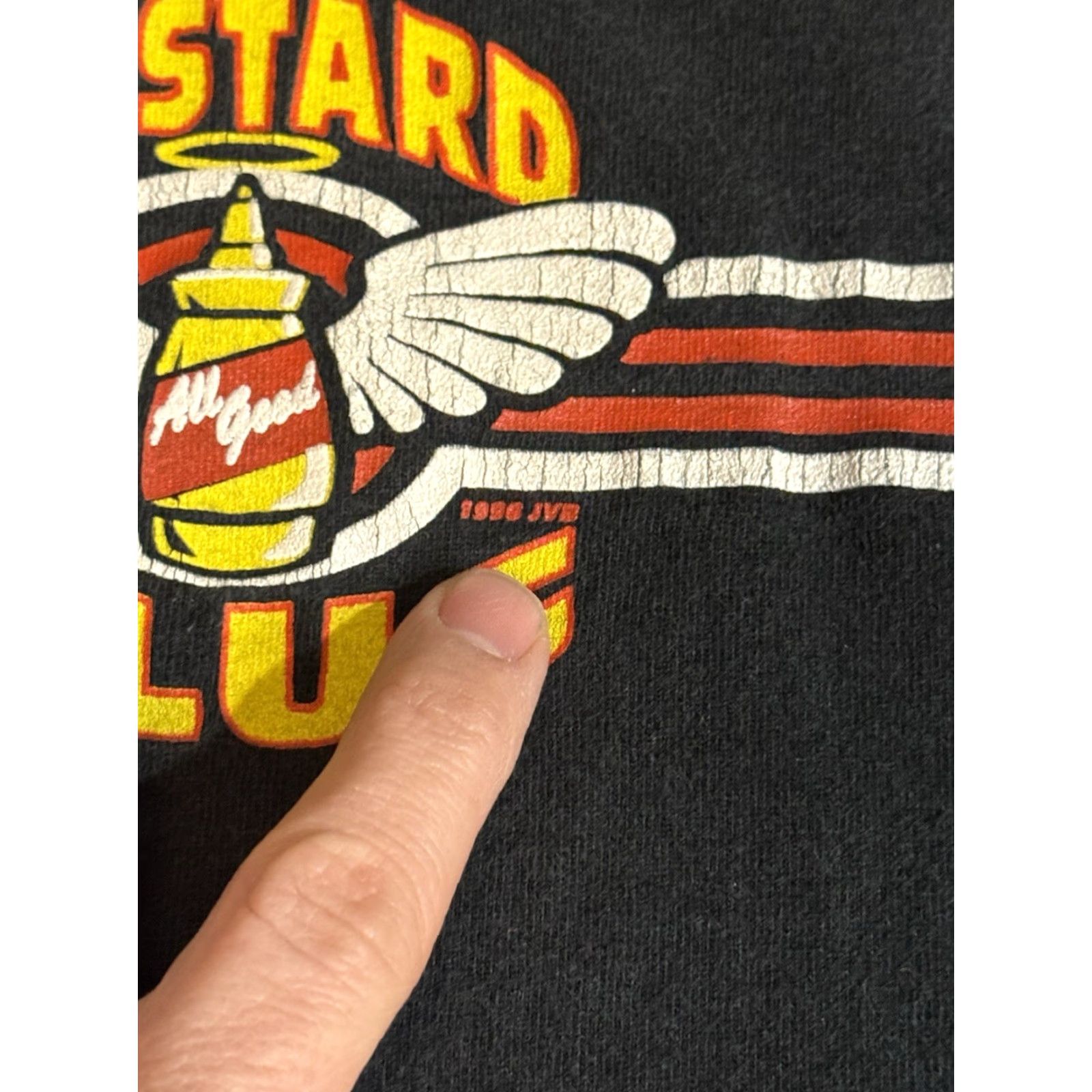 Fruit Of The Loom VINTAGE 1996 Mustard Plug Evildoers Beware! T Shirt XL Michigan Ska Punk Band Logo Graphic Print Crew Neck Short Sleeve Men Cotton Black Size US XL / EU 56 / 4 - 3 Thumbnail