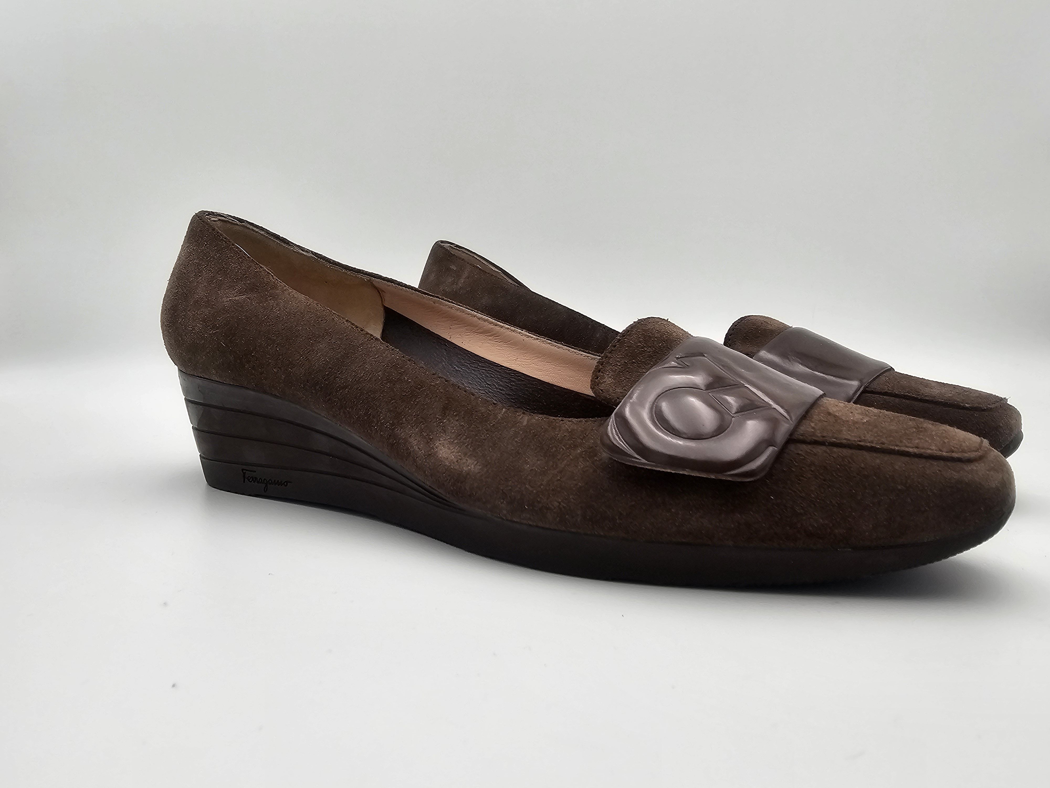 Salvatore Ferragamo Salvatore Ferragamo Brown Suede Ballet Flats US 8.5 IT 39 Size US 8.5 / IT 38.5 - 5 Thumbnail