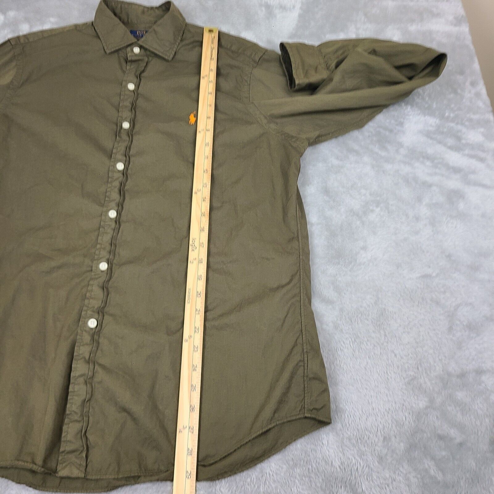 Polo Ralph Lauren Polo Ralph Lauren Shirt Mens Large Green Orange Pony Button Size US L / EU 52-54 / 3 - 5 Thumbnail