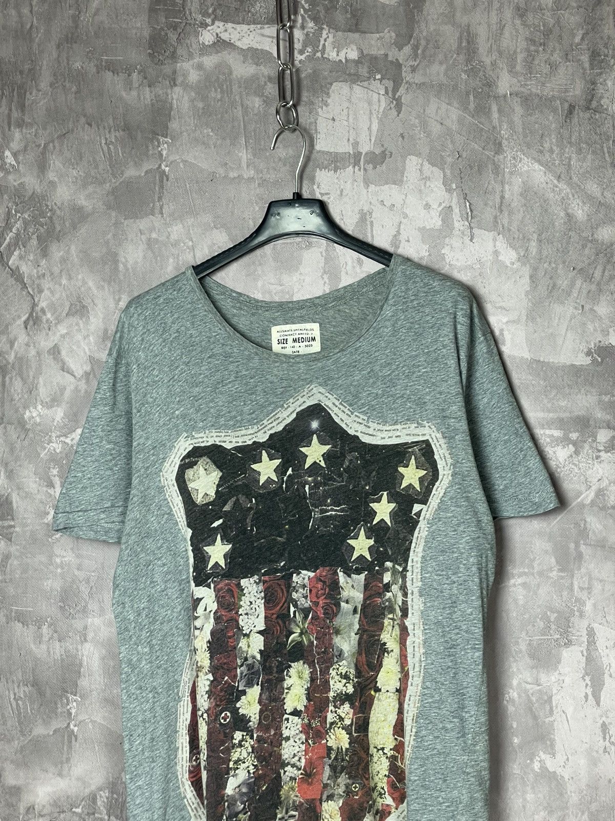 Allsaints × Vintage T-shirt Vintage Allsaints Distressed Faded Art Graffiti Rare Size US M / EU 48-50 / 2 - 6 Thumbnail