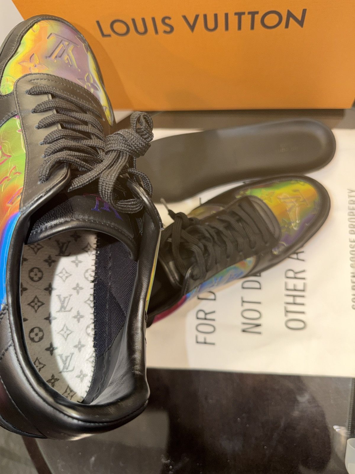 Louis Vuitton Louis Vuitton Iridescent Monogram – Black Rainbow LV Size US 9 / EU 42 - 10 Thumbnail