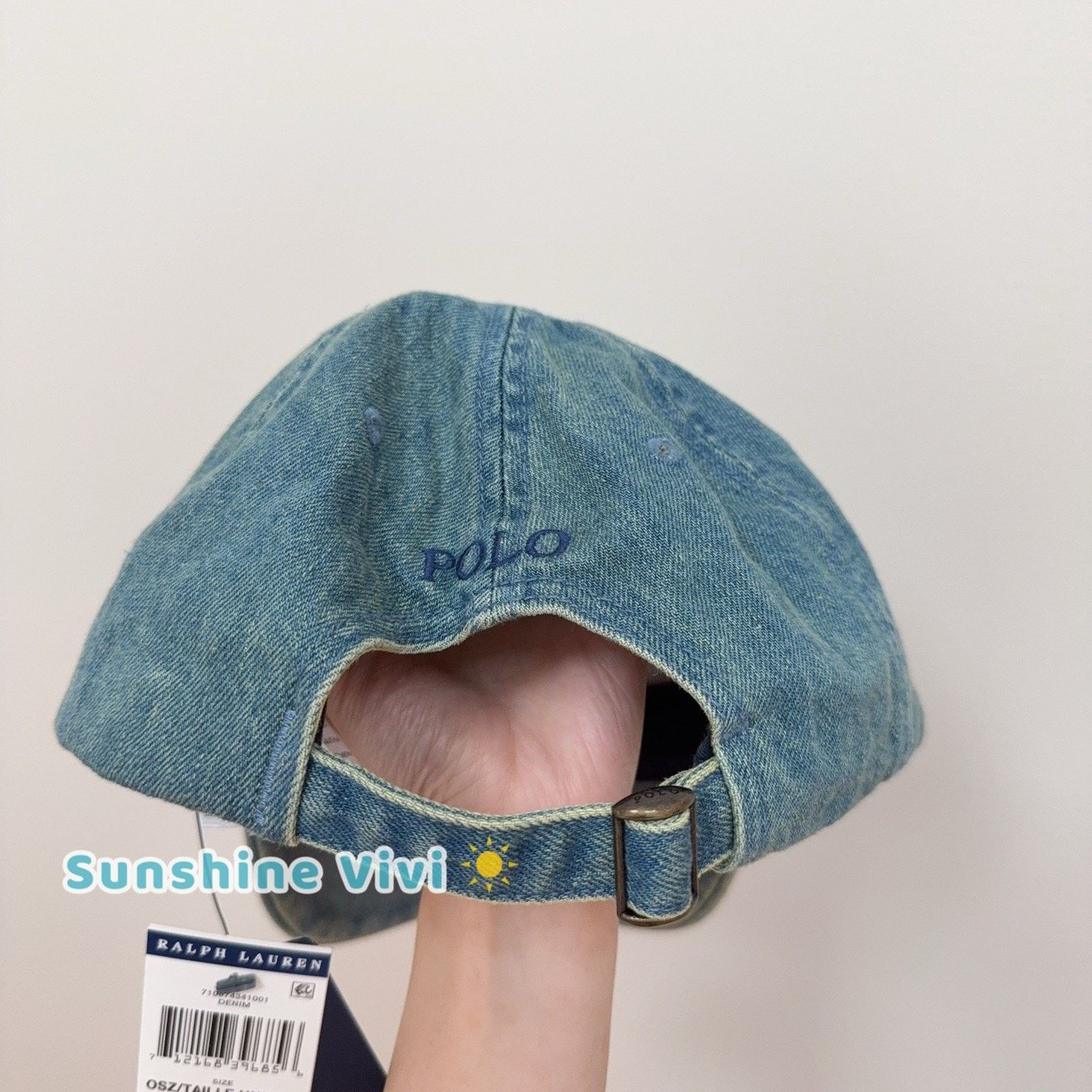 Polo Ralph Lauren NWT Polo Ralph Lauren Polo Pony Denim Baseball Cap Blue Size ONE SIZE - 3 Thumbnail