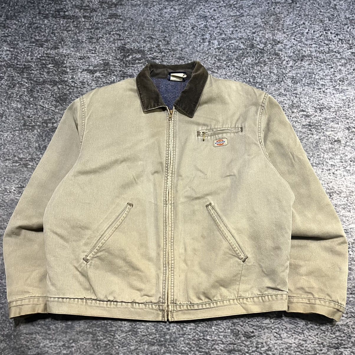 Dickies VINTAGE DICKIES DETROIT STYLE BEIGE WORKWEAR SKATER JACKET Size US XL / EU 56 / 4 - 3 Thumbnail