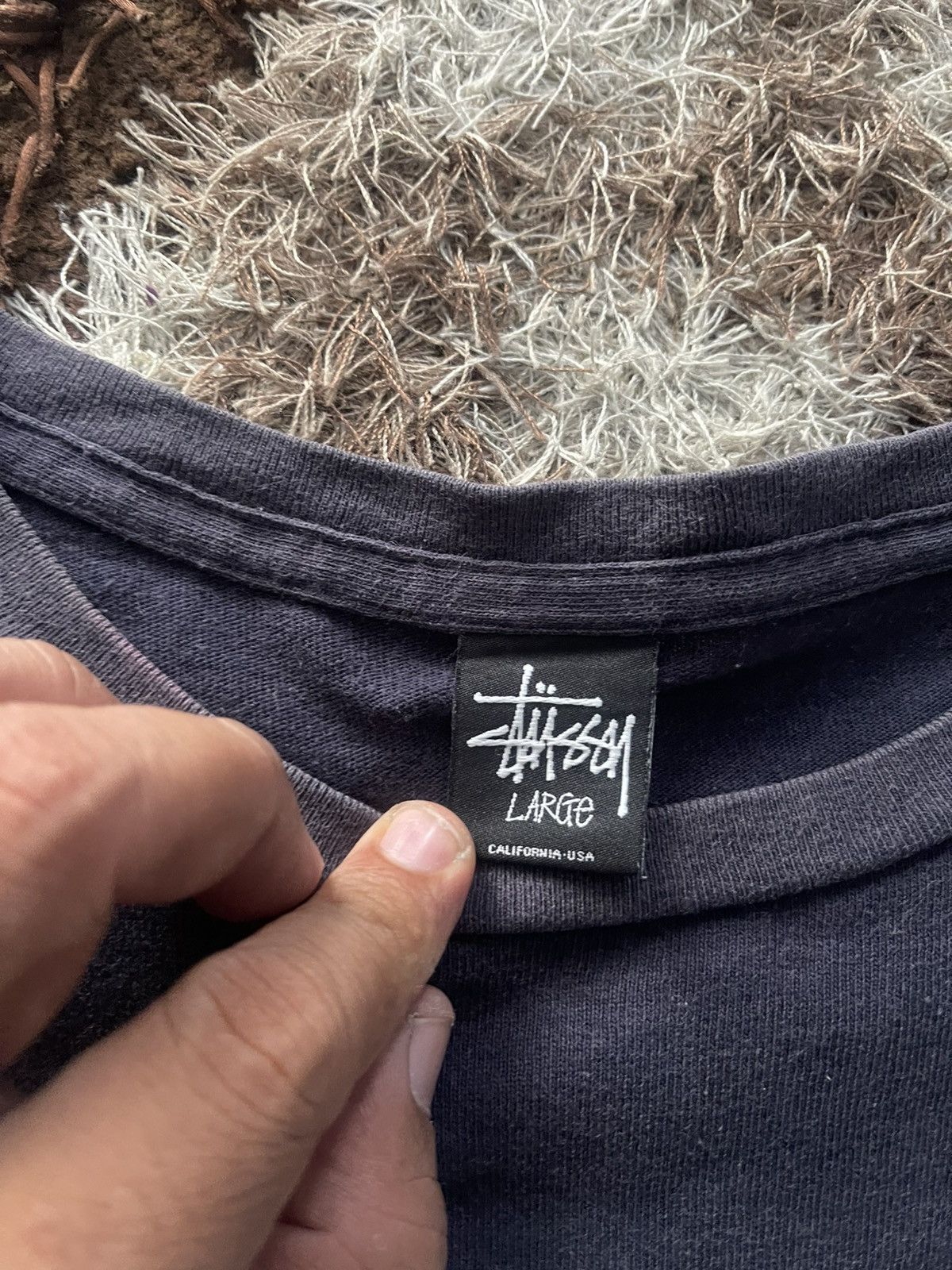 Stussy 🔥HOT🔥VINTAGE DISTRESSED STUSSY TOUR TEE VERY RARE Size US L / EU 52-54 / 3 - 5 Thumbnail