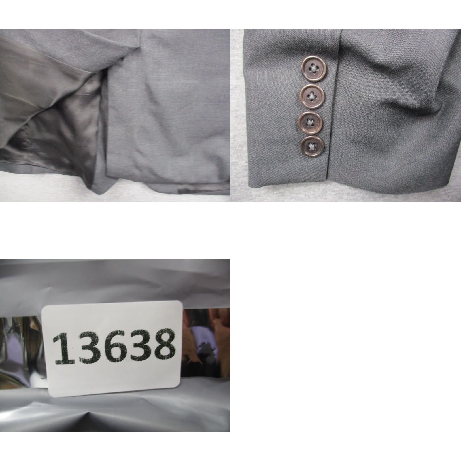 Brooks Brothers Brooks Brothers 346 Blazer Jacket 42 Men's Wool Dark Gray EUC Blazer Single-Breasted Three-Button Notch Lapel, Regular Fit, Gray, Wool, 42 Mens Blazer Size 42R - 9 Thumbnail