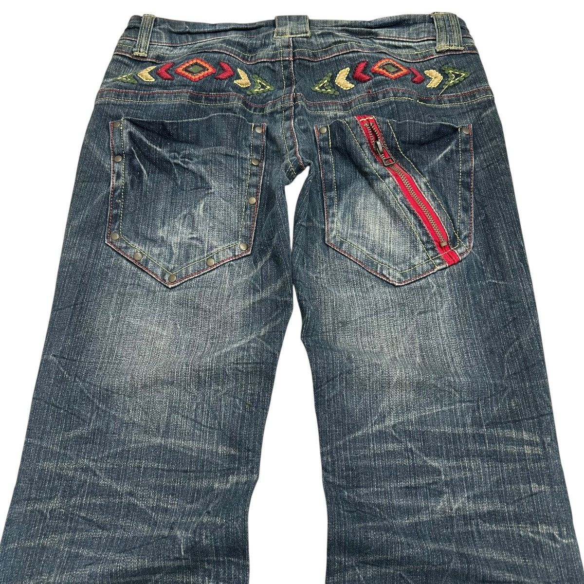 Hysteric Glamour Japanese Embroidered Jeans Clawn Marks Design Size 29" - 10 Thumbnail