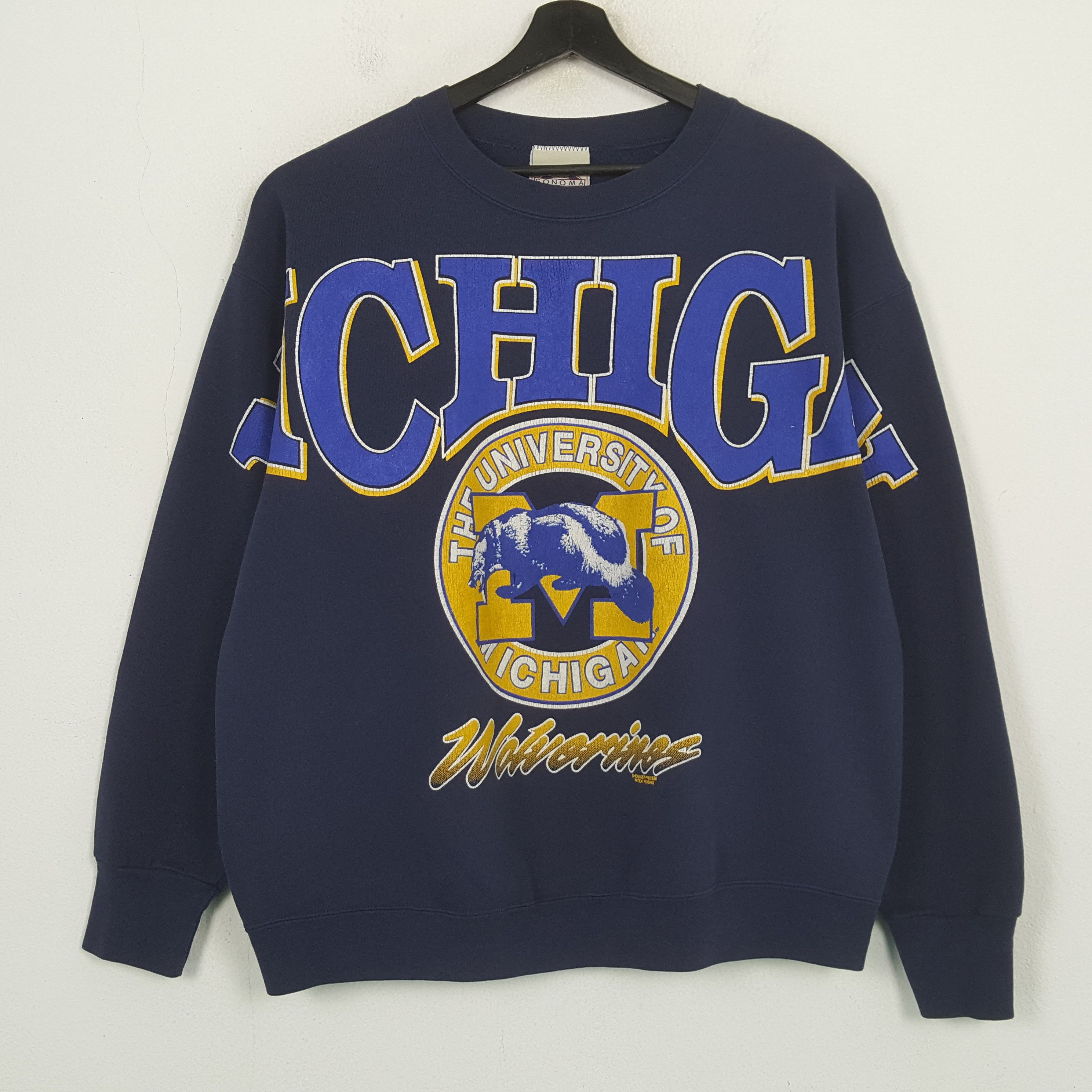 Vintage The University Of Michigan Vintage Sweatshirt C303N2 Size US XL / EU 56 / 4 - 1 Thumbnail