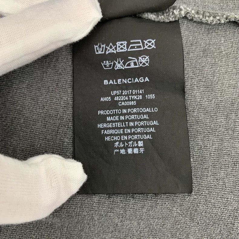Balenciaga Balenciaga Black and grey logo monogram printed old round Size US XS / EU 42 / 0 - 7 Thumbnail