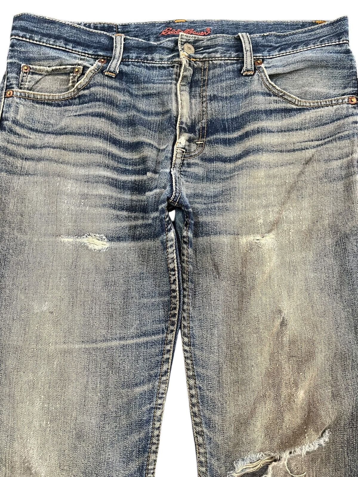 Eddie Bauer × Japanese Brand Vintage Eddie Bauer Mudwash Distressed Denim Size US 34 / EU 50 - 2 Thumbnail