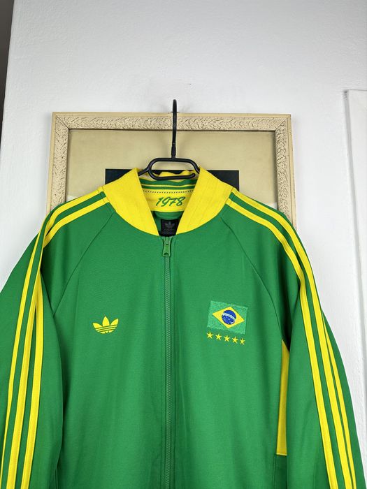 Adidas BRAZIL Track-jersey Top sweat shirt 1978 RETRO World Cup