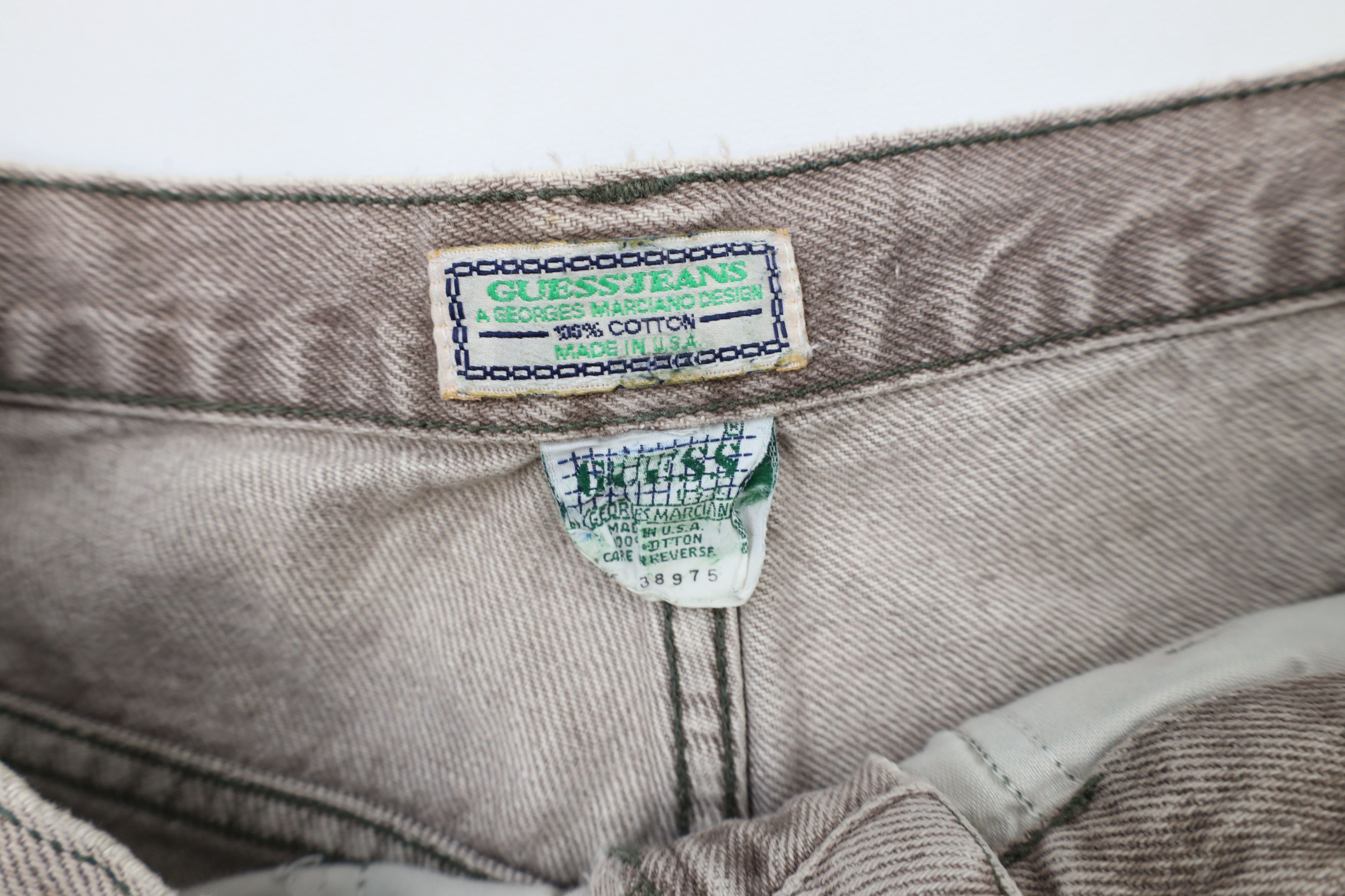 Guess Vintage 90s Guess Out Baggy Denim Jean Shorts Jorts USA Size US 30 / EU 46 - 8 Thumbnail