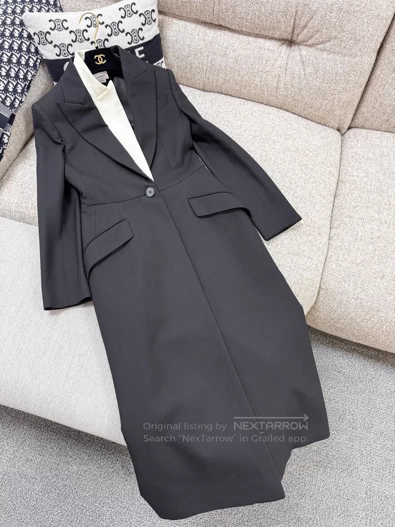 Alexander McQueen Alexander Mcqueen Pin white suit collar waist long-sleeved Size XS / US 0-2 / IT 36-38 - 4 Thumbnail