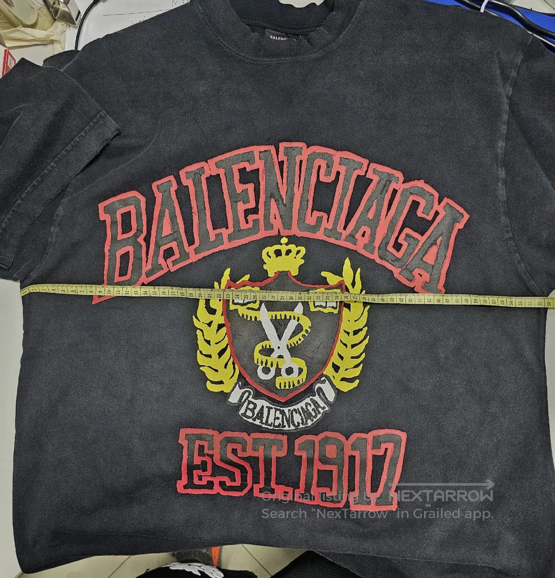 Balenciaga Balenciaga Black Vintage Short Sleeve T. Size US XS / EU 42 / 0 - 6 Thumbnail