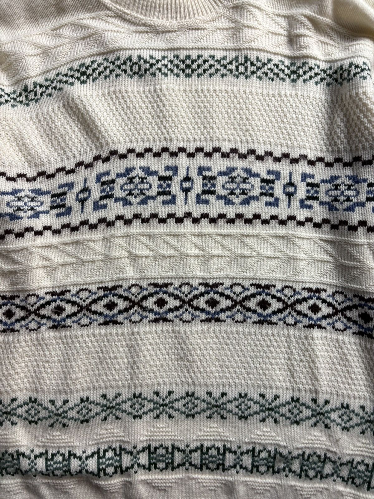 Vintage Vintage Great Canadian Rugged Wear Striped Abstract Sweater Size US XL / EU 56 / 4 - 4 Thumbnail