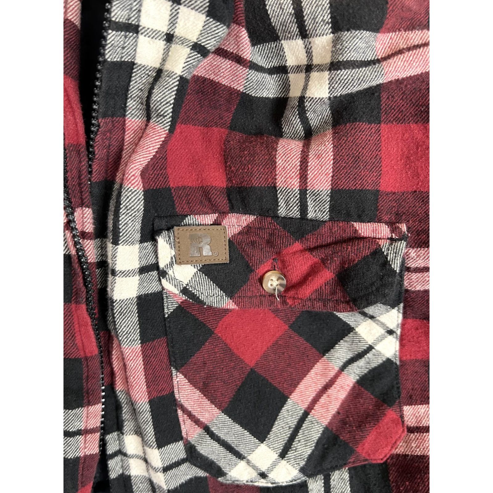 Wrangler VTG Wrangler Riggs Workwear Jacket Mens M Red Plaid Hooded Quilted Shacket Size US M / EU 48-50 / 2 - 4 Thumbnail