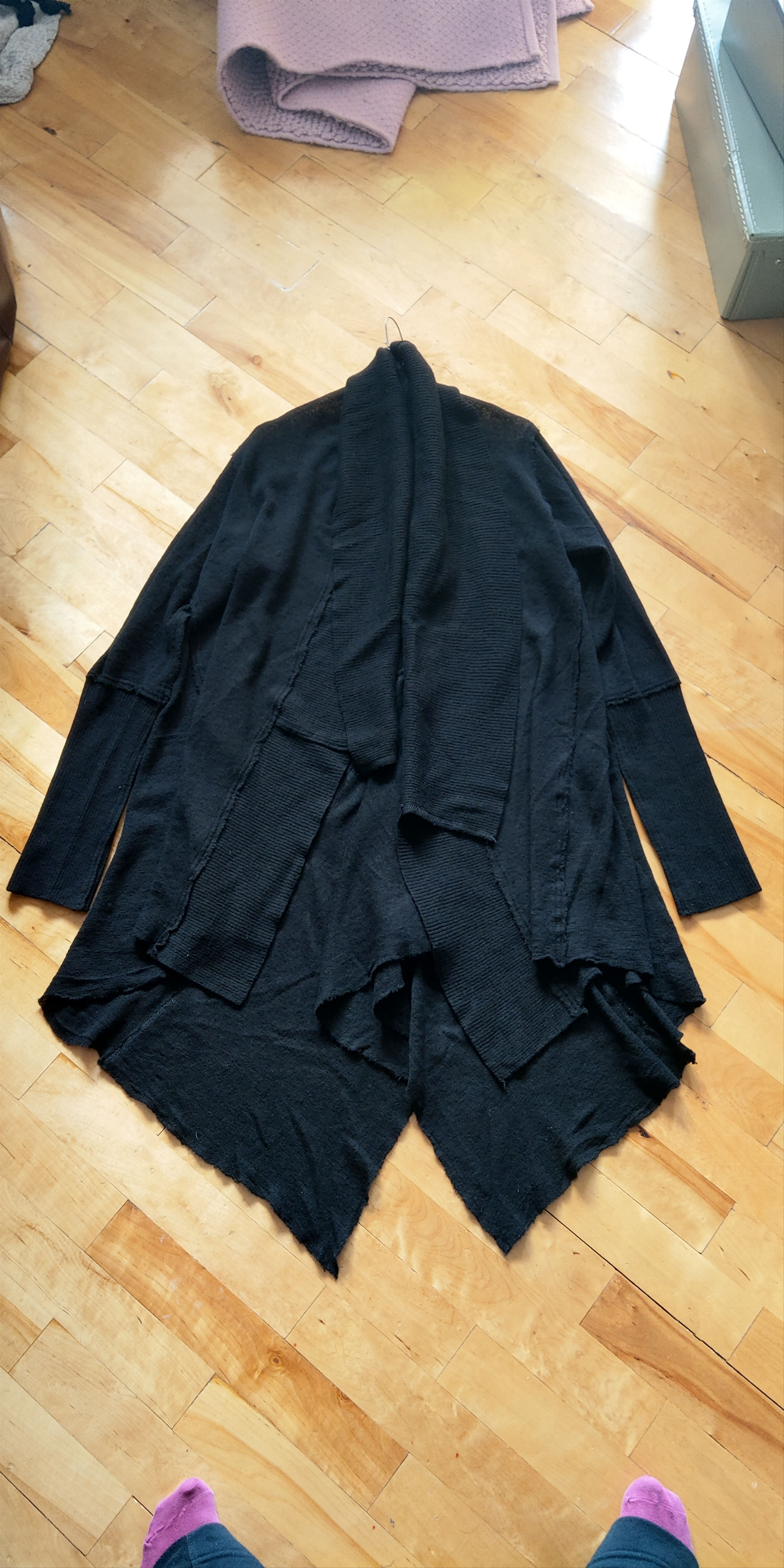 Ivan Grundahl Reconstructed 100%Wool Coat Cape Cardigan Darkfashion Goth M Size US M / EU 48-50 / 2 - 17 Thumbnail