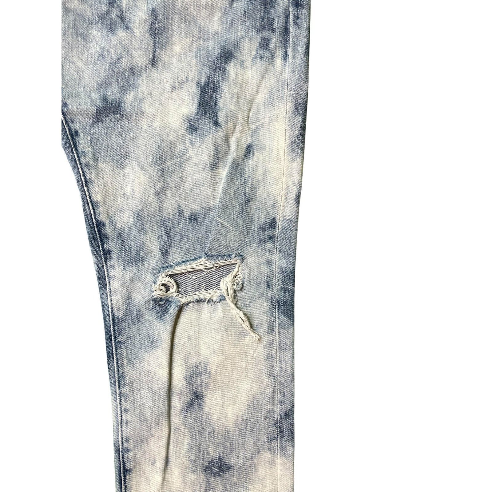 Purple Brand Distressed Light Wash Jeans