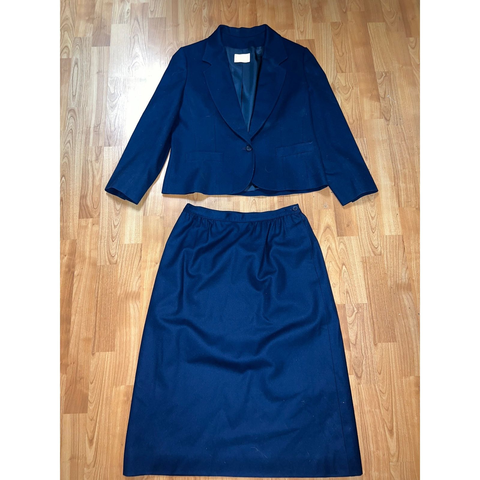 Pendleton Vintage Pendleton Skirt Suit Blue Womens 14 Woolen Mills VTG Size 36" / US 14 / IT 50 - 1 Thumbnail