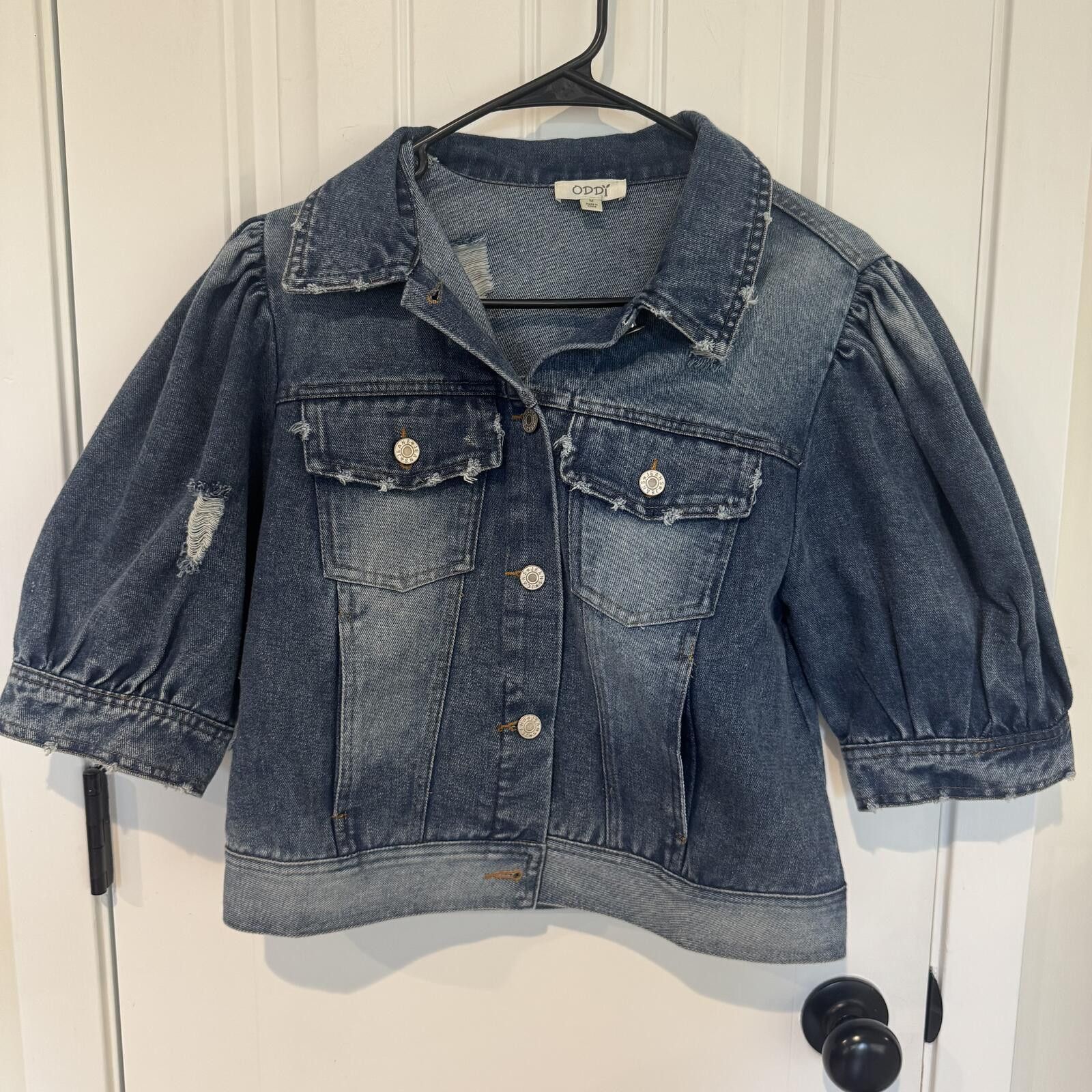 Odd Future Oddi Puff Sleeve Denim Jacket Medium Size M / US 6-8 / IT 42-44 - 1 Thumbnail