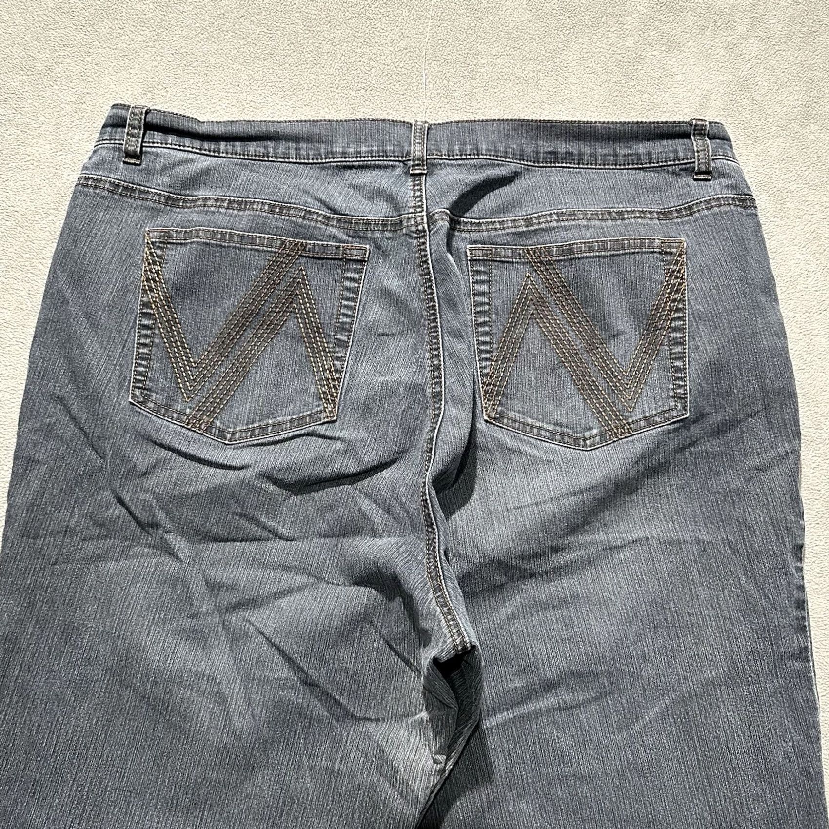 Denime Venezia Jeans Womens 16W Gray Relaxed Straight Fit GUC Size 26" / US 2 / IT 38 - 4 Thumbnail