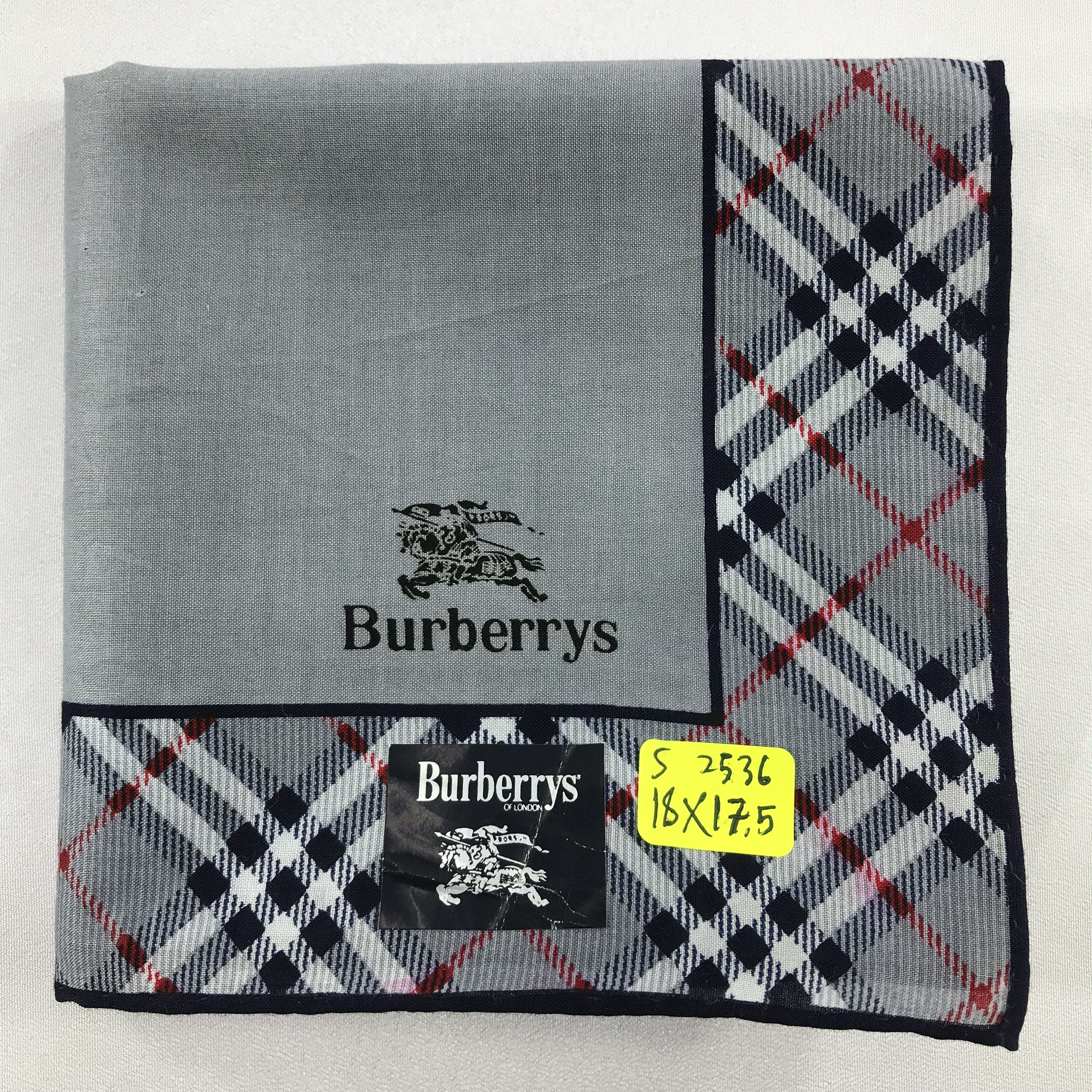 Burberry × Vintage Burberry Bandana / Handkerchief / Neckerchief - S2536 Size ONE SIZE - 5 Thumbnail