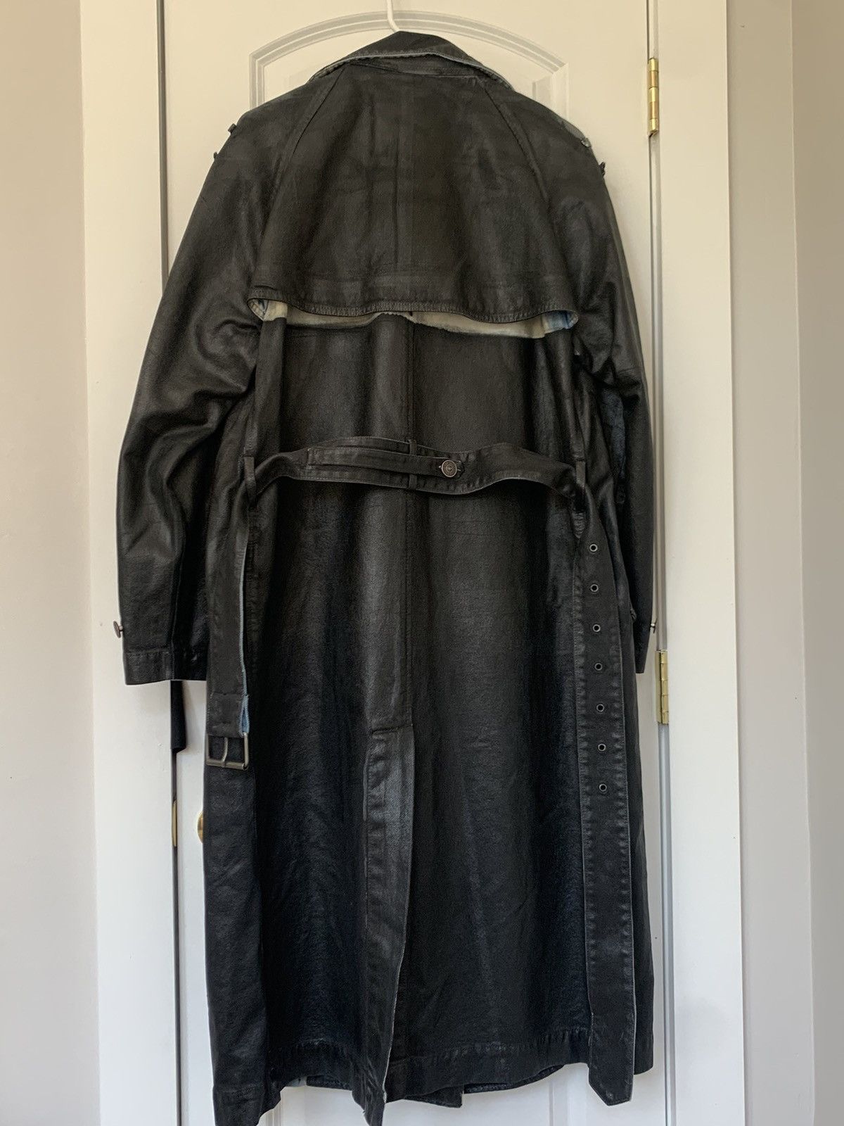 Diesel Diesel Coated Denim Trench Coat Jacket D-Delirious-A Size US M / EU 48-50 / 2 - 13 Thumbnail
