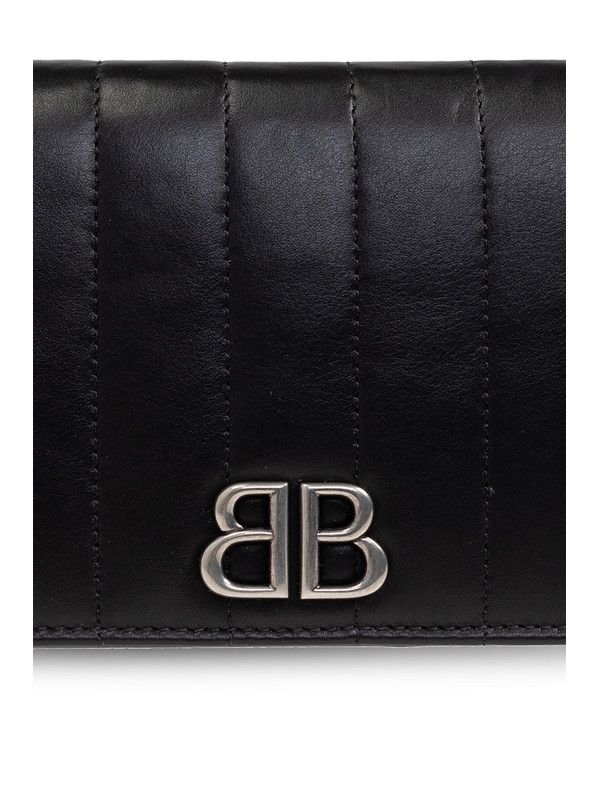 Balenciaga o1srvl11e0325 Size: OS / Monaco Vertical Long Wallet Black Size ONE SIZE - 5 Thumbnail