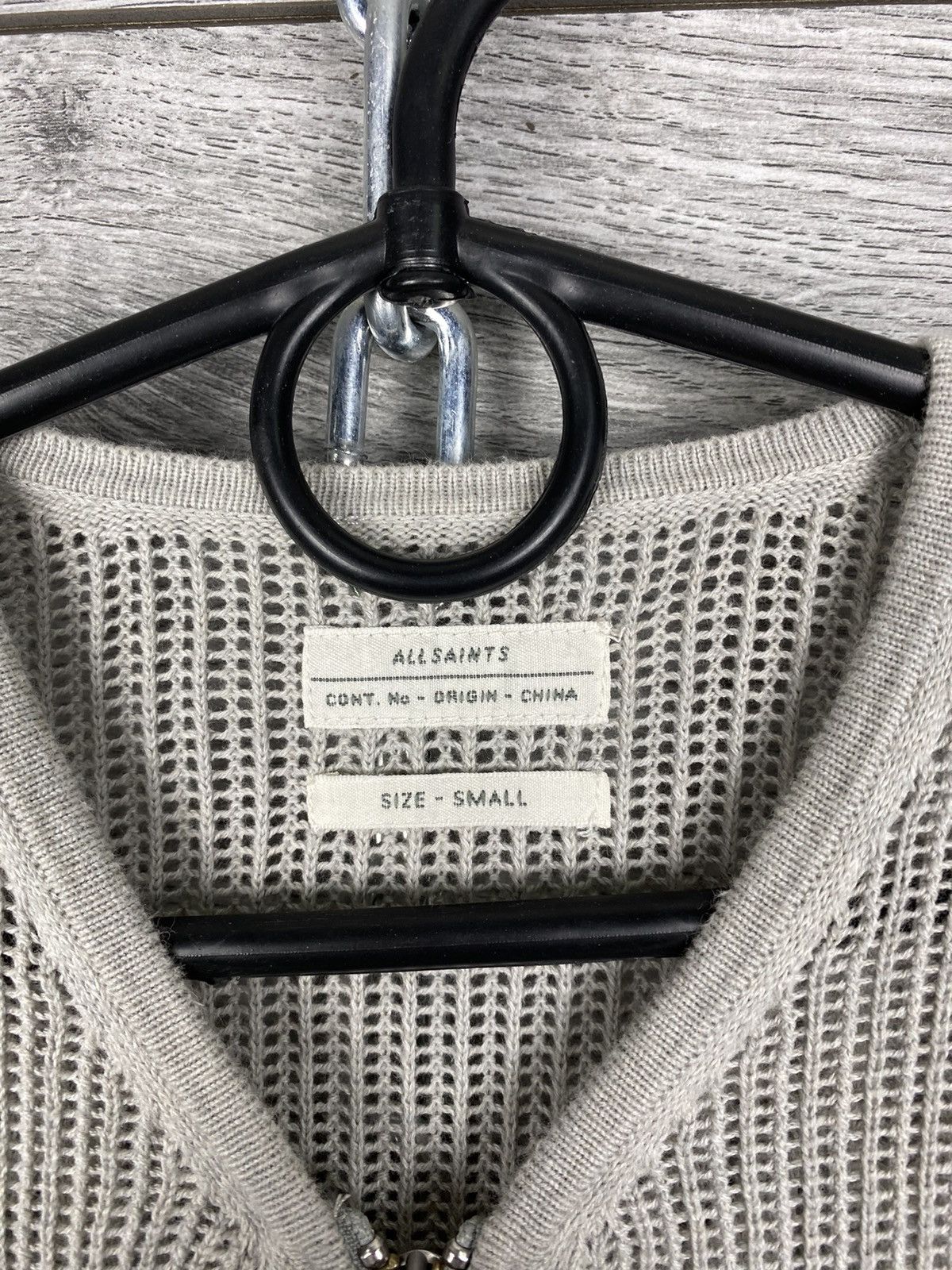 Allsaints Vintage Knited Allsaints Avant Garde Zip Sweatshirt Size US S / EU 44-46 / 1 - 6 Thumbnail