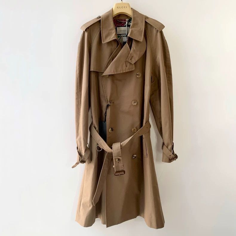 Gucci Gucci Brown Women's Trench Coat-2506 Size US L / EU 52-54 / 3 - 1 Thumbnail