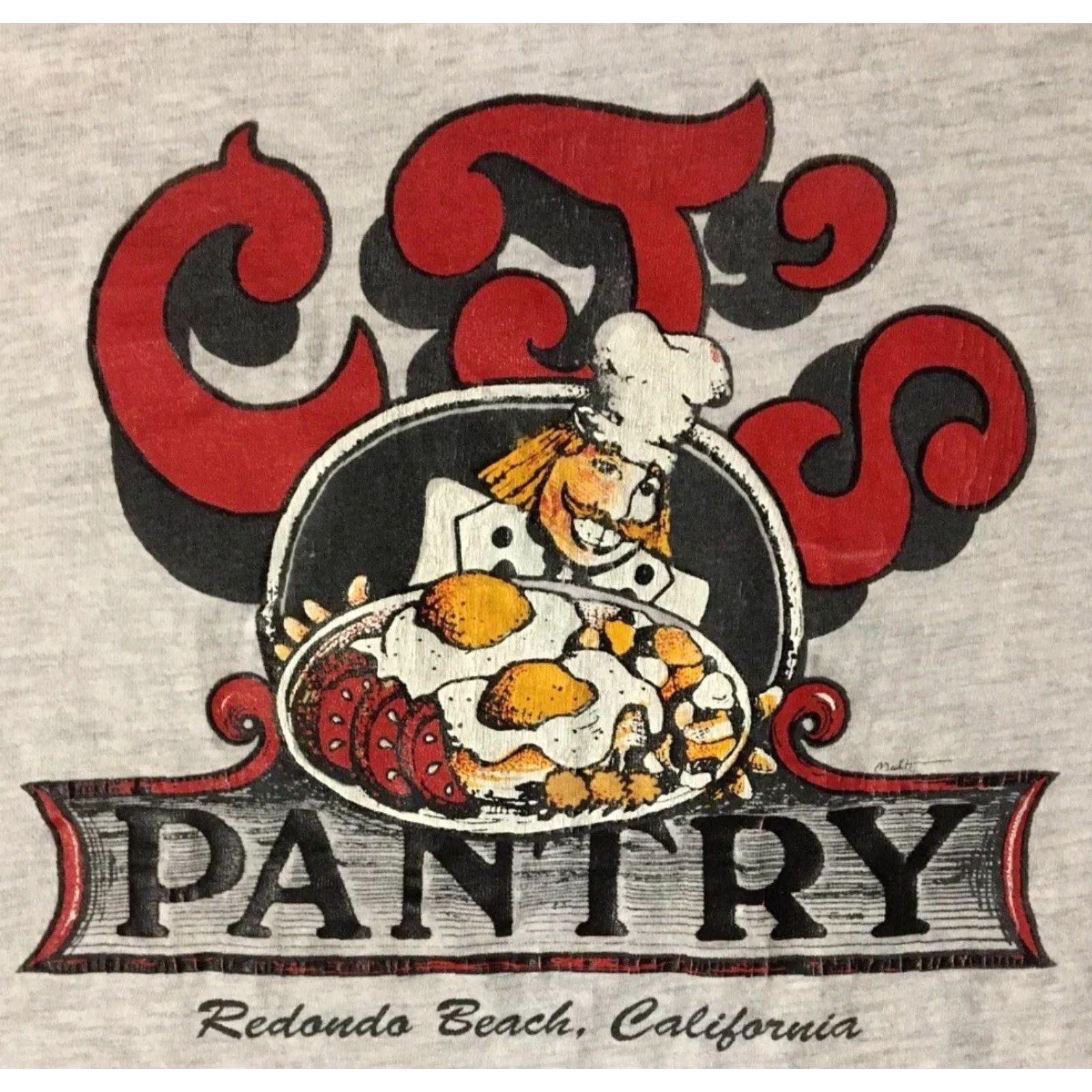 Vintage Vtg 90s CJs Pantry Restaurant Shirt S Redondo Beach Food Surf Grunge 80s Size US S / EU 44-46 / 1 - 3 Thumbnail