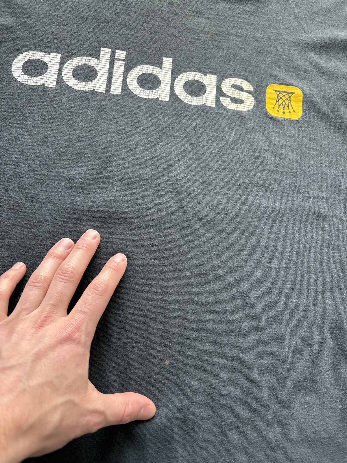 Adidas Vintage Y2K Adidas Basketball Boxy Longsleeve Graphic Tee Size US XL / EU 56 / 4 - 5 Thumbnail