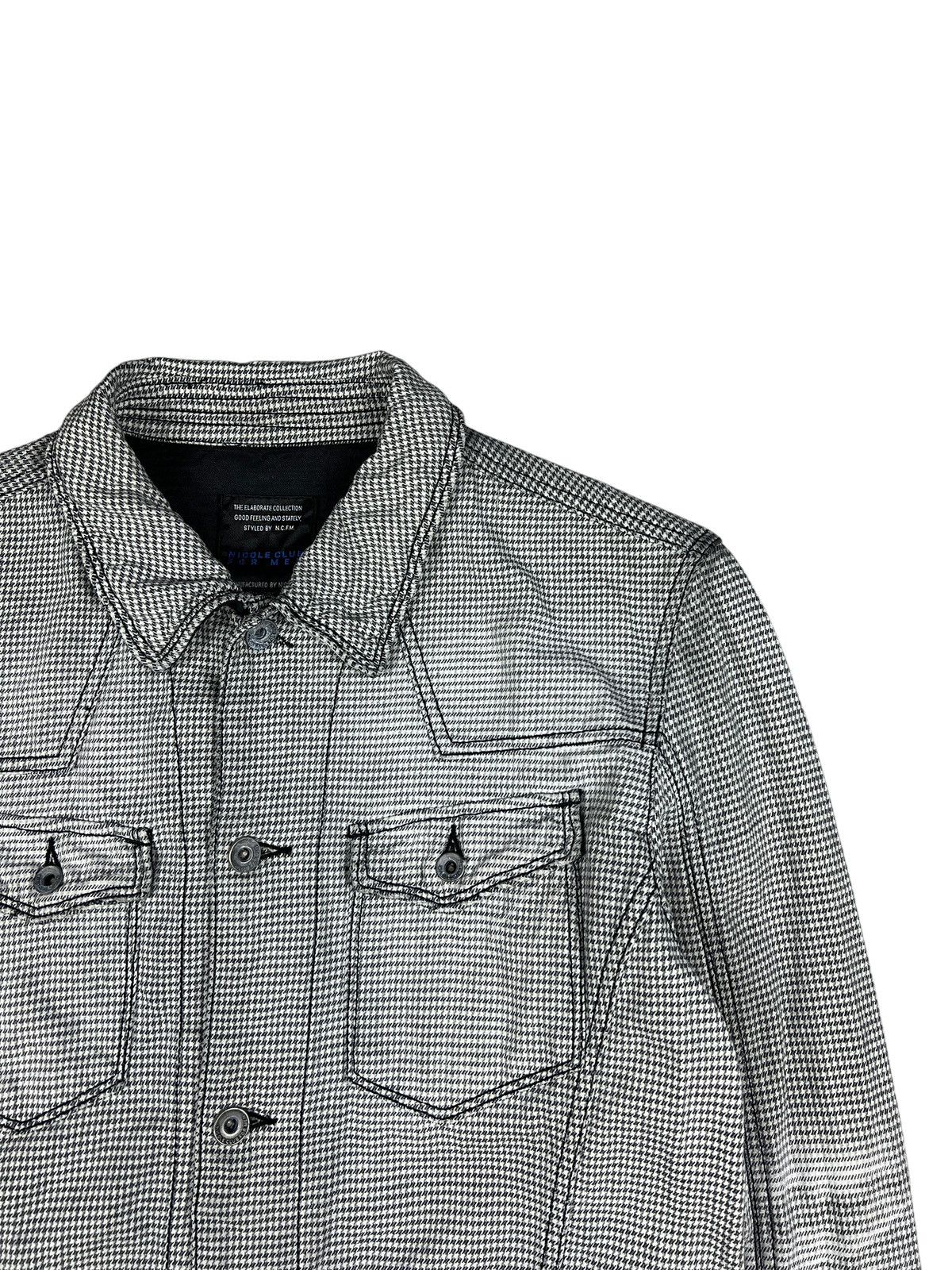 Japanese Brand × Nicole Club Nicole Club For Men Houndstooth Trucker Jacket Size US M / EU 48-50 / 2 - 3 Thumbnail