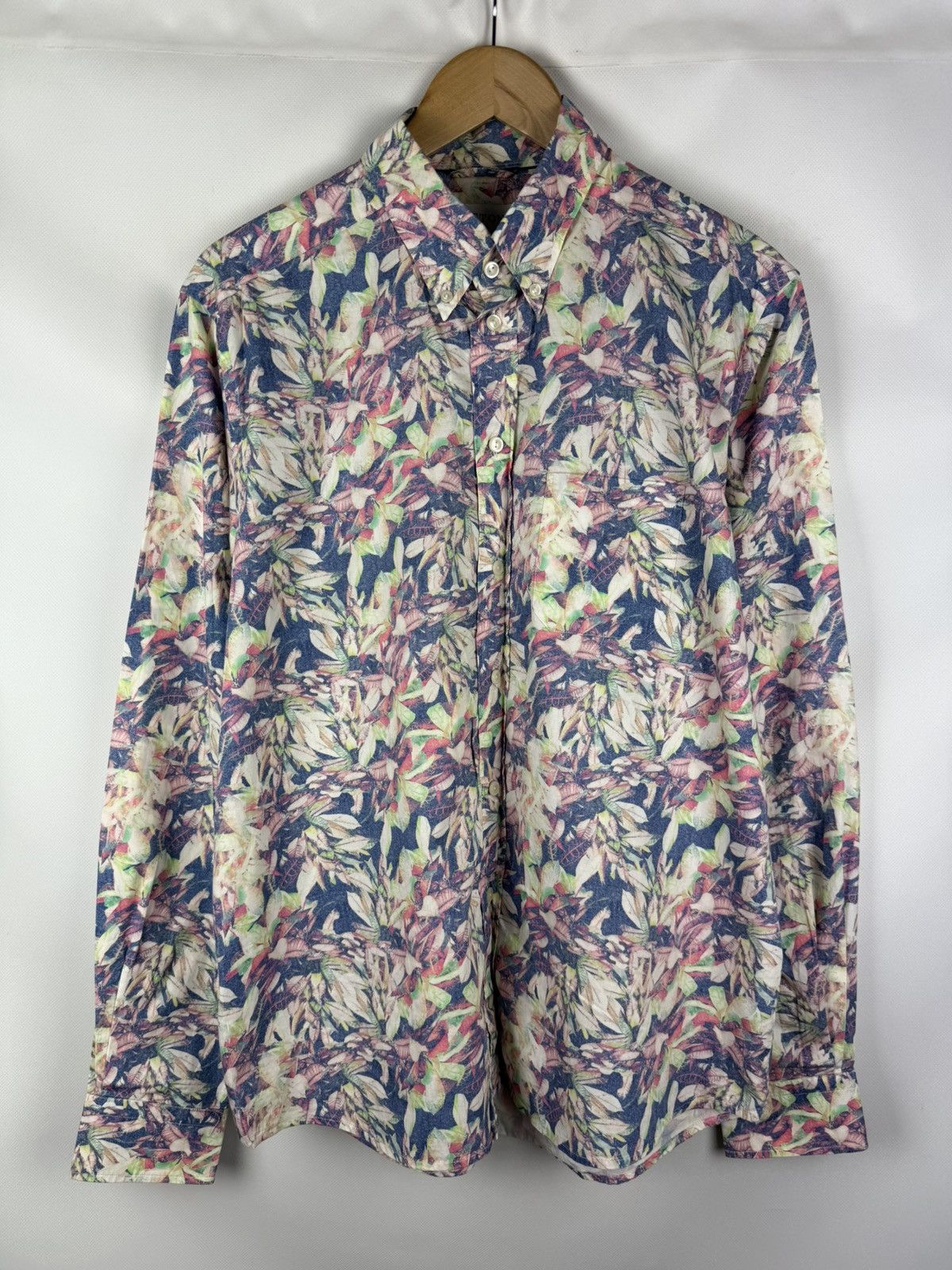Eton Eton Contemporary Long Sleeve Floral Pattern Button Up Shirt Size US XL / EU 56 / 4 - 1 Thumbnail