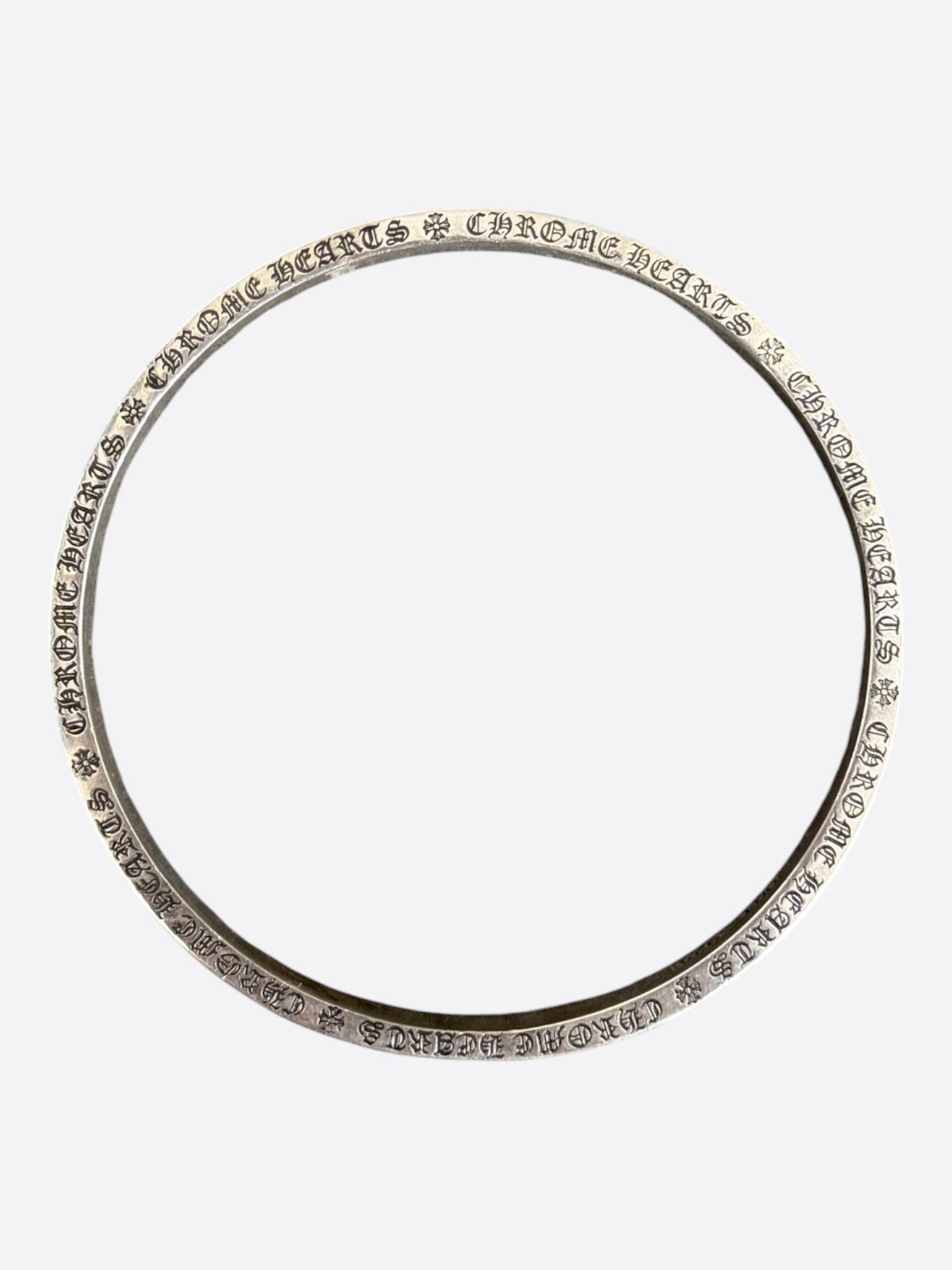 Chrome Hearts Chrome Hearts Silver Spacer Bangle Bracelet Size ONE SIZE - 3 Thumbnail