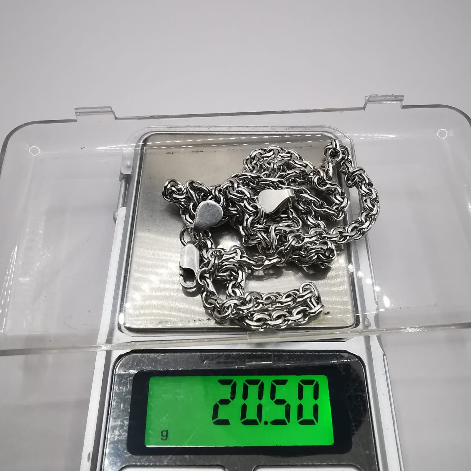 Sterling Silver Vintage Jewelry Chain, 925 Sterling Silver, Signed 20,50g Size ONE SIZE - 5 Thumbnail