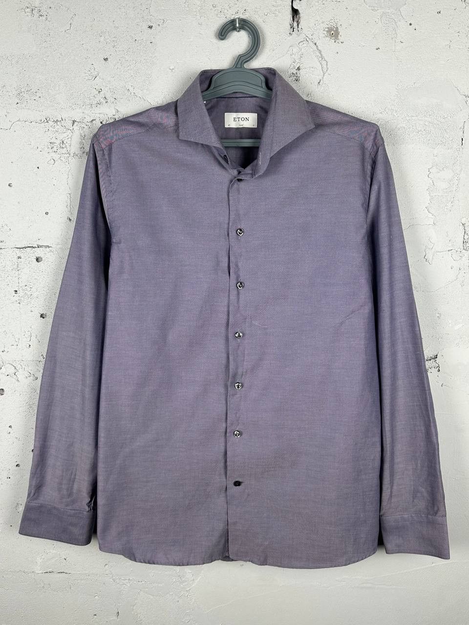 Eton Eton Cotton Premium Luxury Classic Navy Shirt Size US XL / EU 56 / 4 - 2 Thumbnail