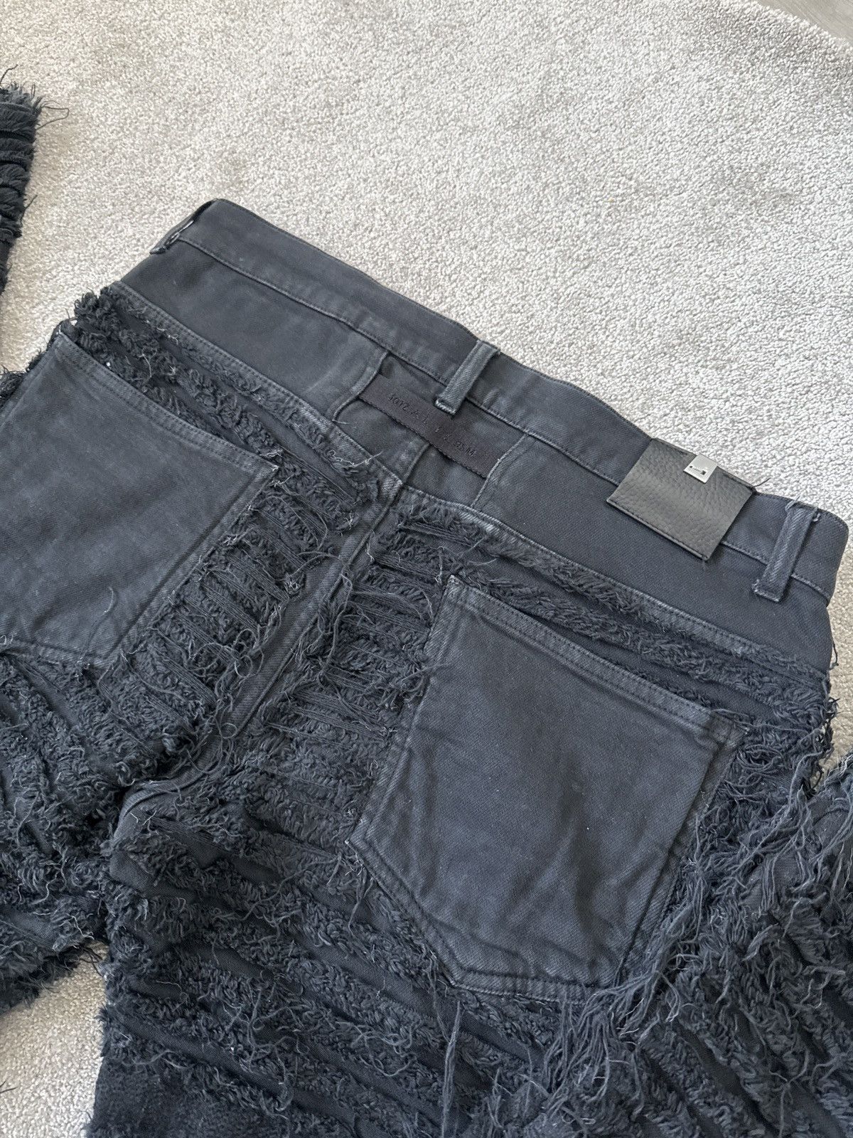 1017 ALYX 9SM × Blackmeans 1017 Alyx 9sm Blackmeans Distressed Denim Jeans Size US 34 / EU 50 - 4 Thumbnail
