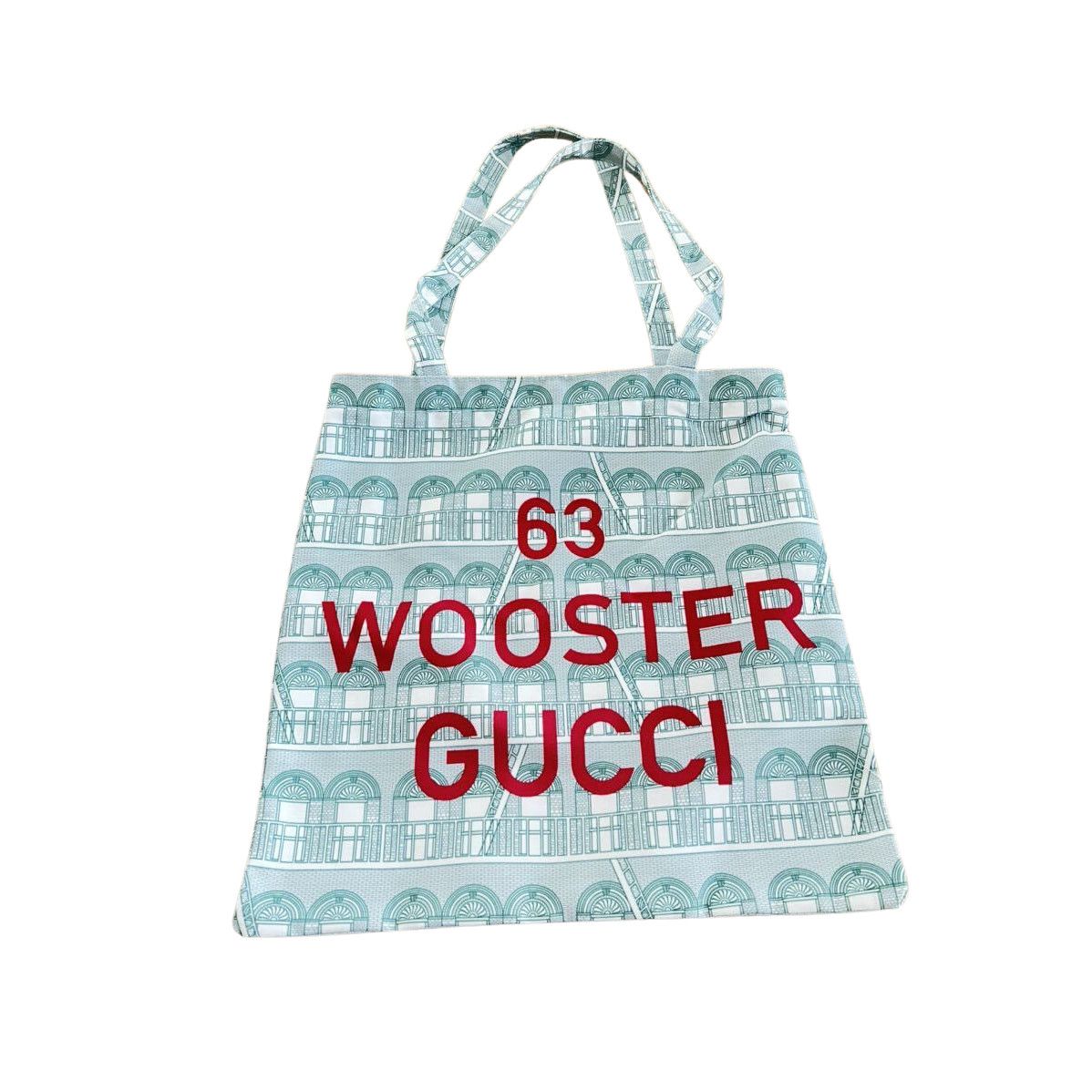 Gucci x THE MET 63 Wooster Canvas Shopping Tote Bag Free Shipping