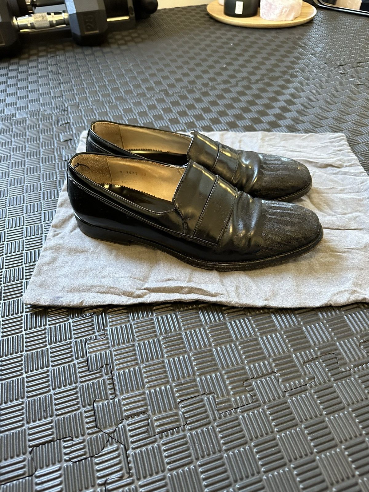 Alexander McQueen Black feather etched Alexander McQueen loafers Size US 9 / EU 42 - 14 Thumbnail