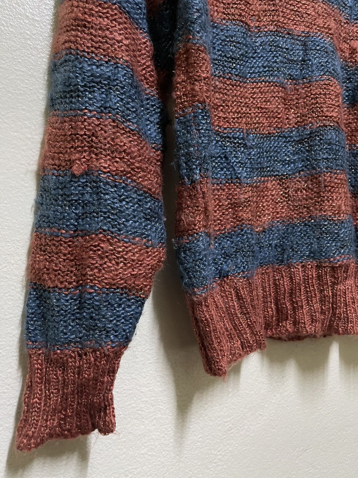 Vintage × Yves Saint Laurent Yves Saint Laurent Tricots Striped Jumper Size US S / EU 44-46 / 1 - 3 Thumbnail