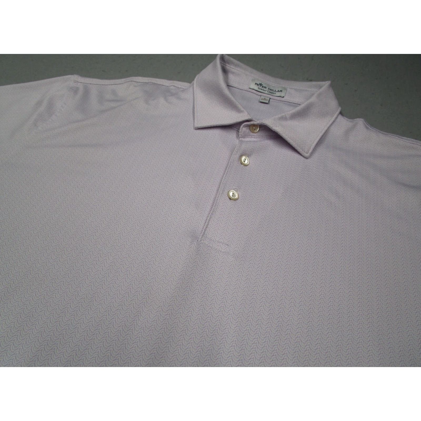 Peter Millar Peter Millar Summer Comfort Polo Mens Large Purple Transmiss Golf Association Logo Size US L / EU 52-54 / 3 - 2 Thumbnail