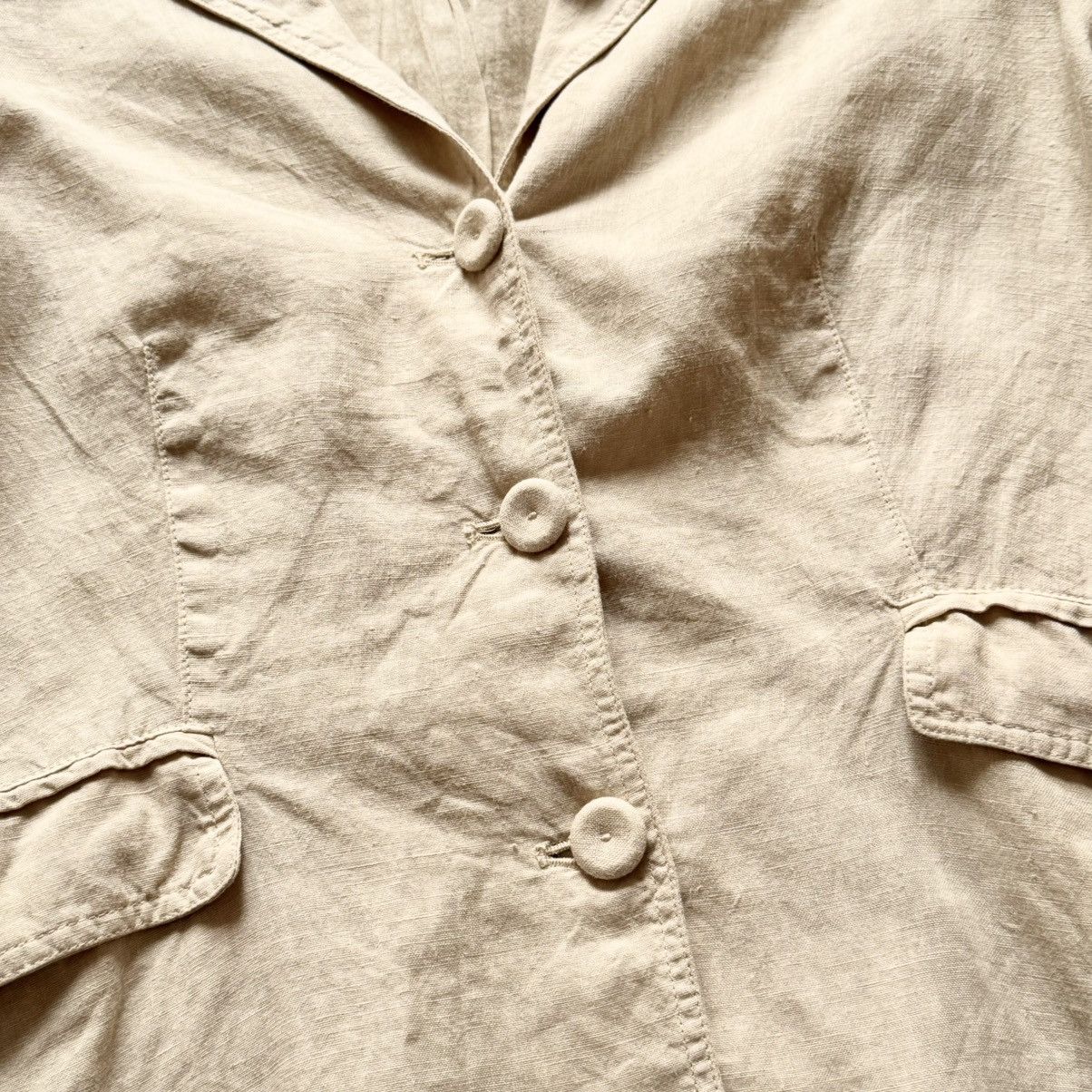 120% Lino 120% Lino Linen Womens Blazer Size 42 Size M / US 6-8 / IT 42-44 - 5 Thumbnail