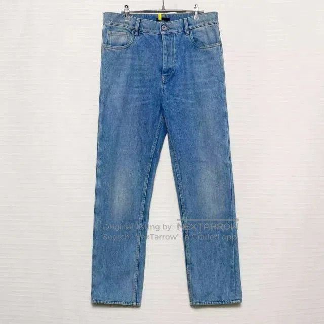 Givenchy Givenchy MMW Cracked Ripped Waxed Distressed Jeans. Size US 33 - 1 Thumbnail