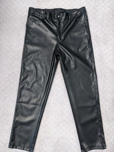 Japanese Brand × Jean Faux Leather Skinny Pants Size US 33 - 5 Thumbnail