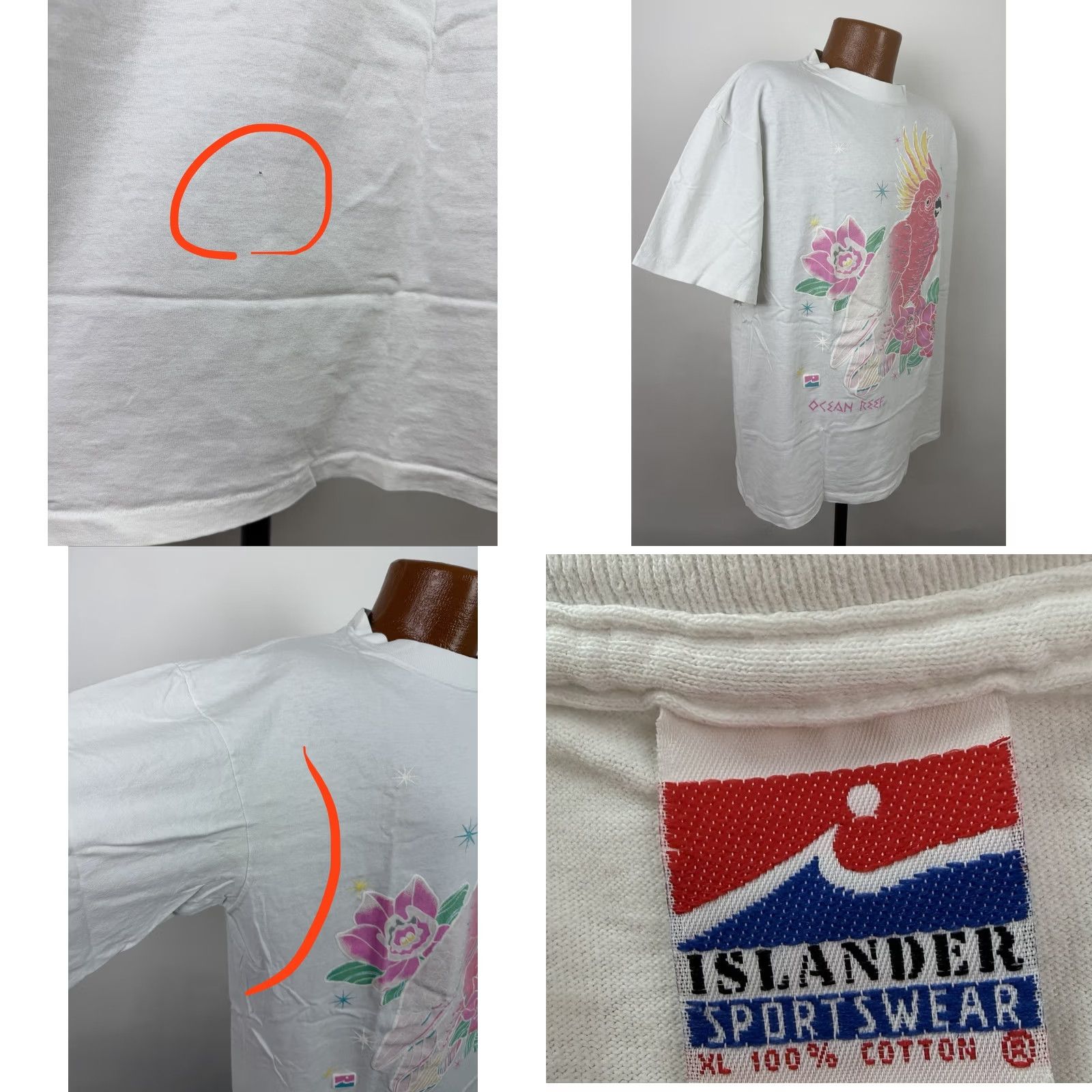 Vintage VINTAGE Florida Tropical Bird T-shirt Mens XL 90s Ocean Beach Lotus Flower Shirt Size US XL / EU 56 / 4 - 9 Thumbnail