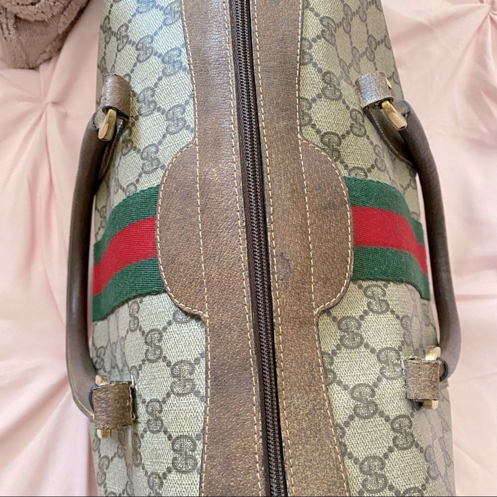 Gucci Gucci Carry All Boston Vintage Handbag GG Size ONE SIZE - 4 Thumbnail
