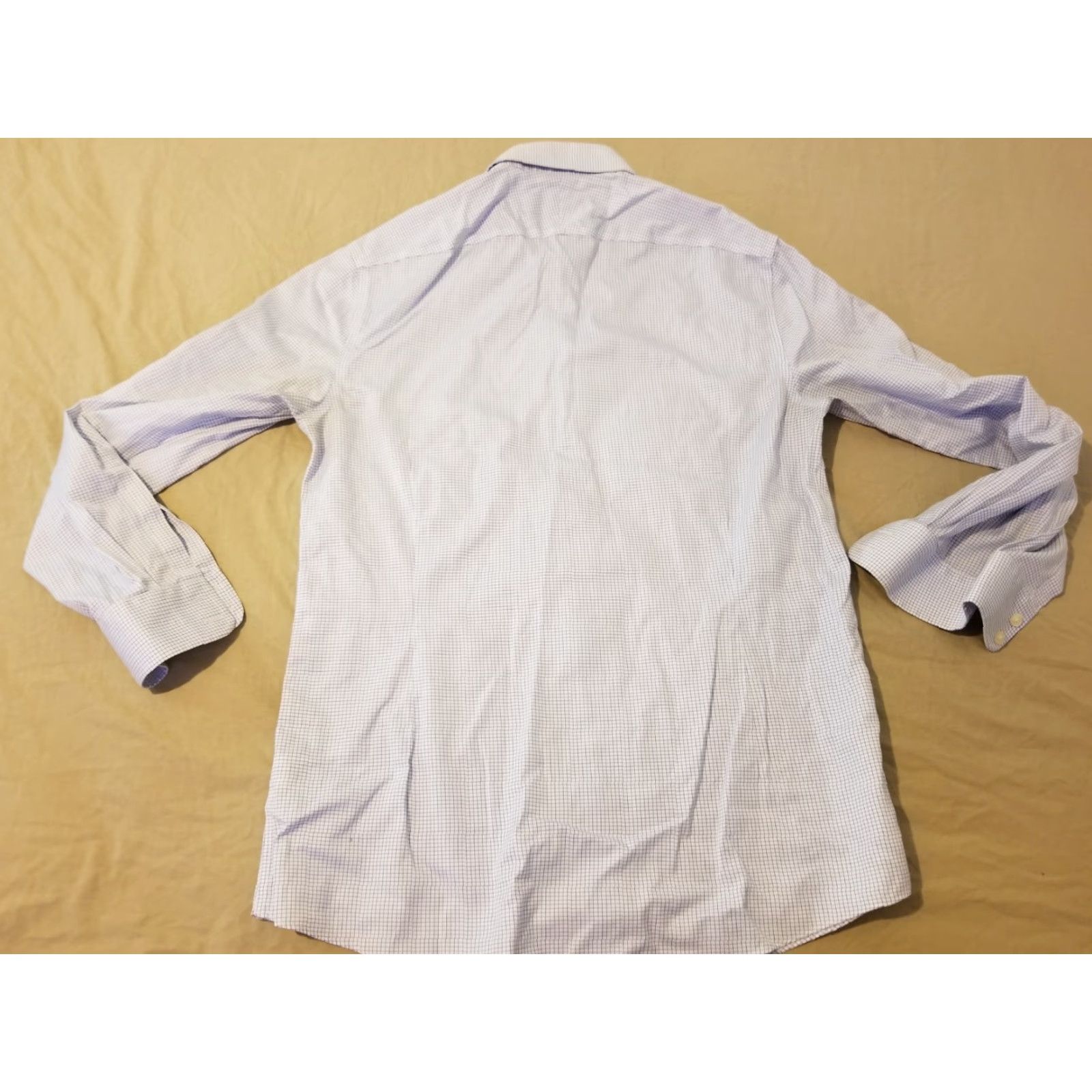 Charles Tyrwhitt Charles Tyrwhitt Dress Shirt Blue 16 34 Cotton Mens Long Sleeve Button Non-Iron Size 42R - 6 Thumbnail