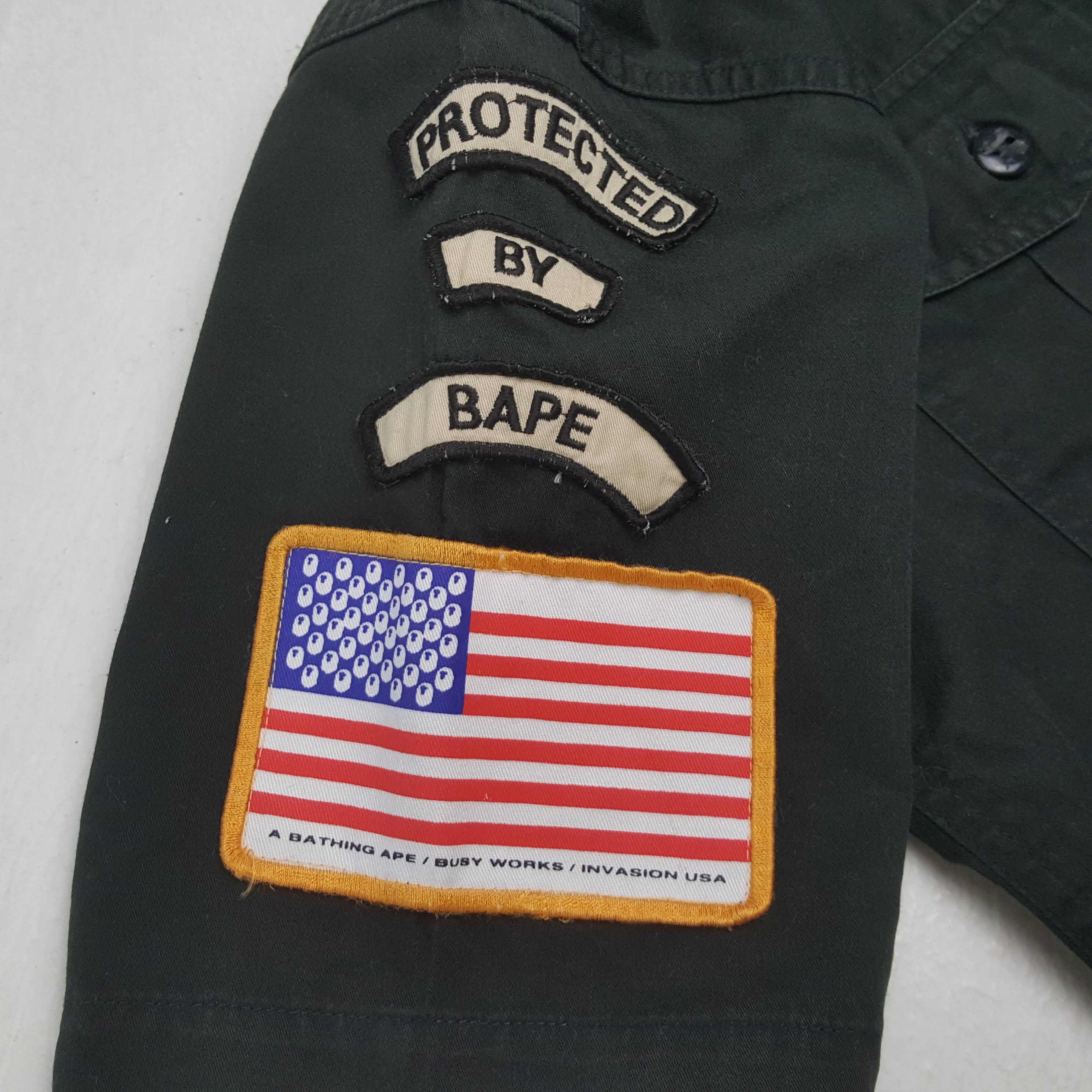Bape × Vintage Vintage BAPE Japan Army Style Shirt C285N28 Size US M / EU 48-50 / 2 - 7 Thumbnail