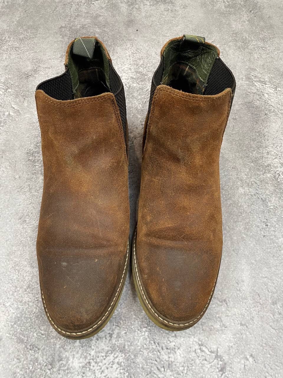 Barbour Barbour Men Suede Leather Chelsea Boots Brown Classic Casual Size US 6 / EU 39 - 3 Thumbnail