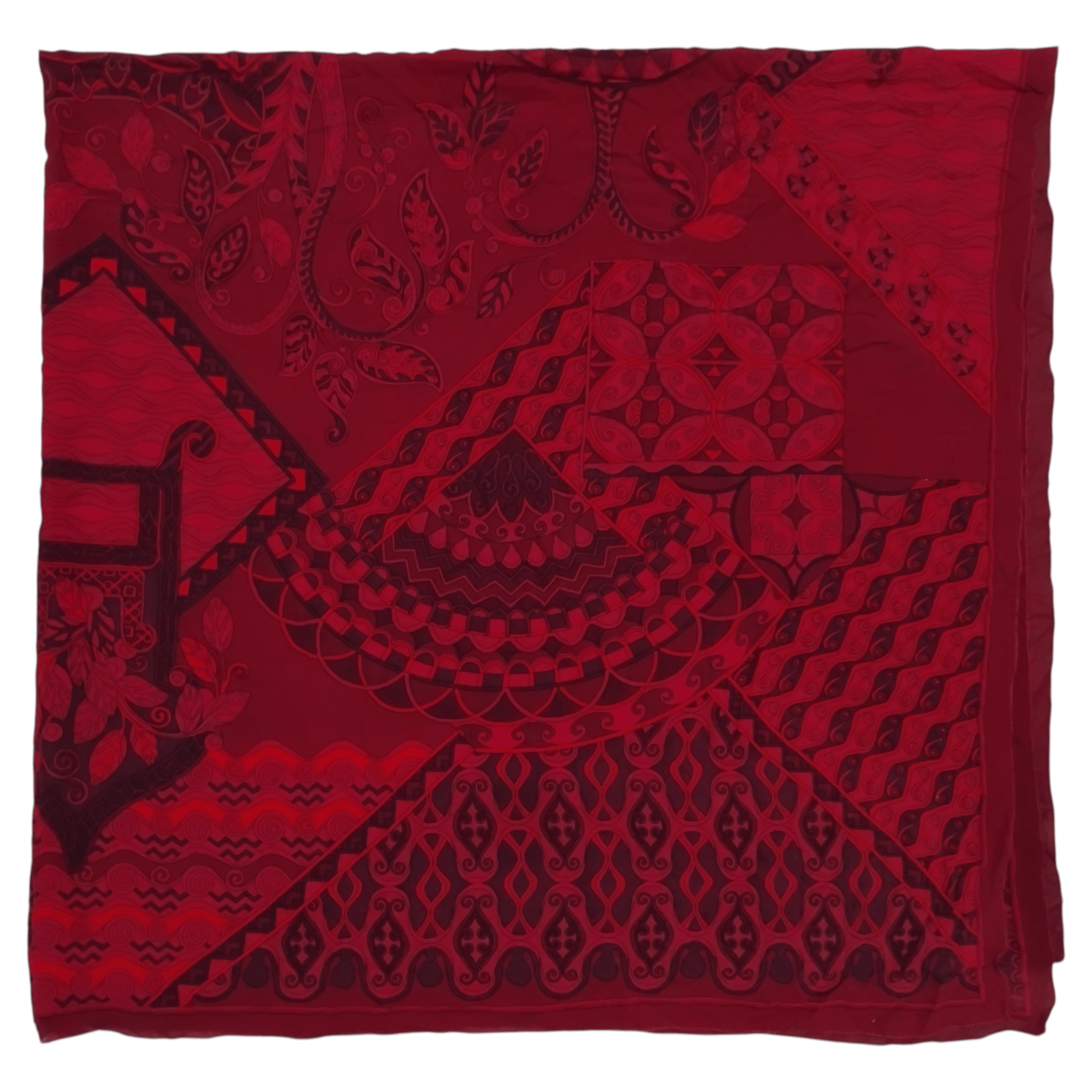 Salvatore Ferragamo Vintage Salvatore Ferragamo Big Size 51" Silk Scarf Size ONE SIZE - 3 Thumbnail